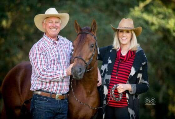 Jim and Suzanne Cantrell with Espejismo de FH, Photo Credit Stunning Steeds Photography