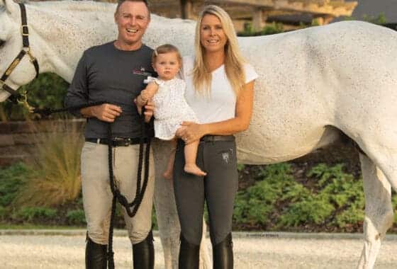 Sharn Wordley, Lauren Balcomb and their daughter Poppy